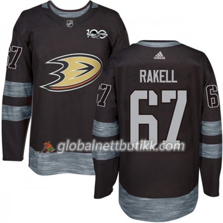 Anaheim Ducks Hockeydrakt Rickard Rakell 67 1917-2017 100th Anniversary Svart Adidas Authentic - Herre
